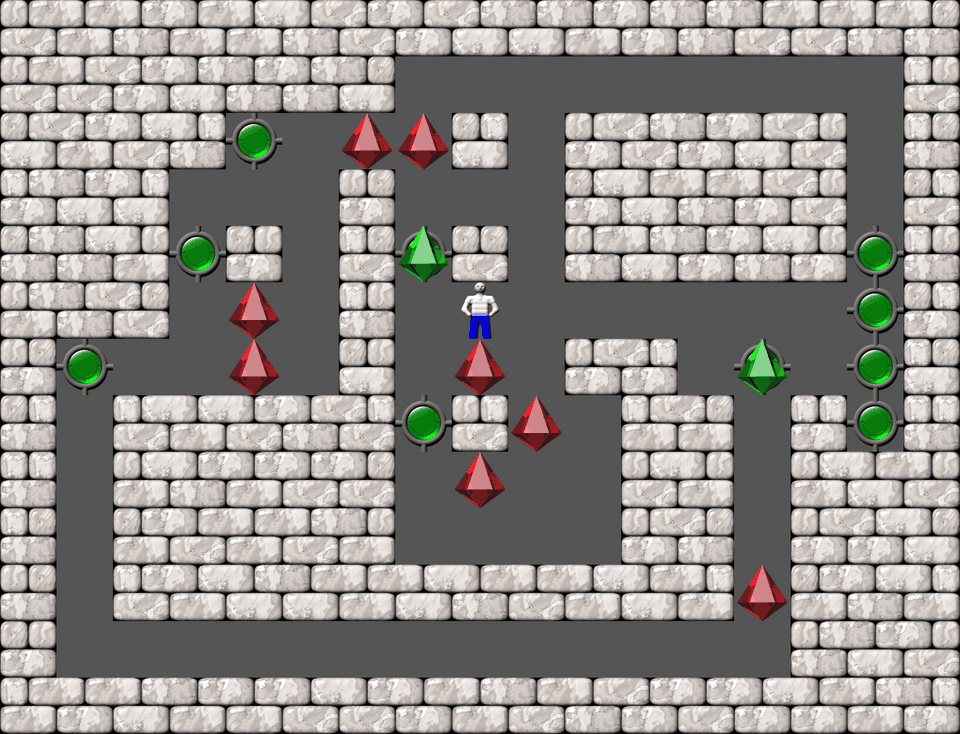 Sokoban Bugs550 collection level 196